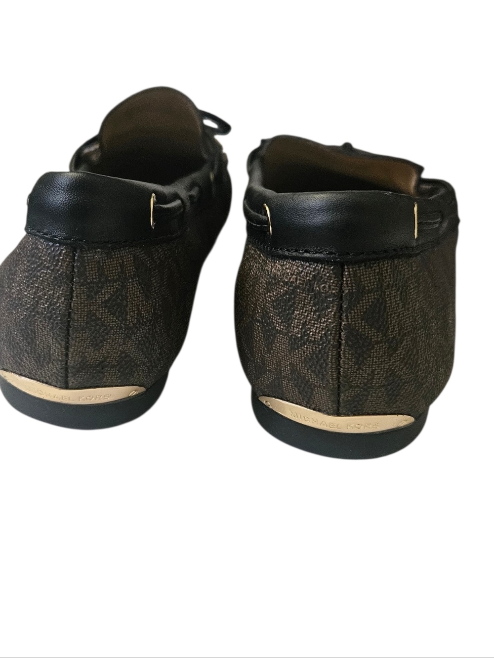 Michael Kors Sutton Monogram Logo Moccasin Loafers Women 8 - Picture 2 of 6